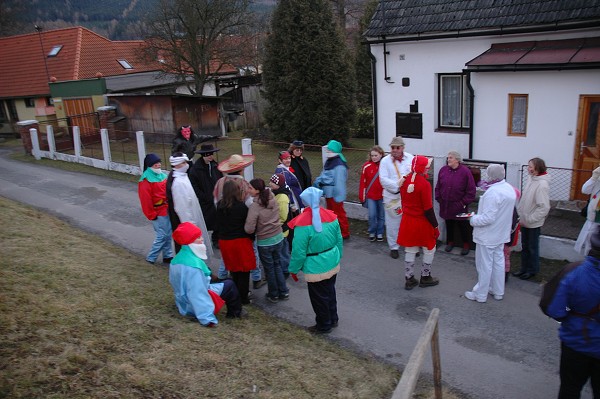 Masopustní průvod obcí 2008
